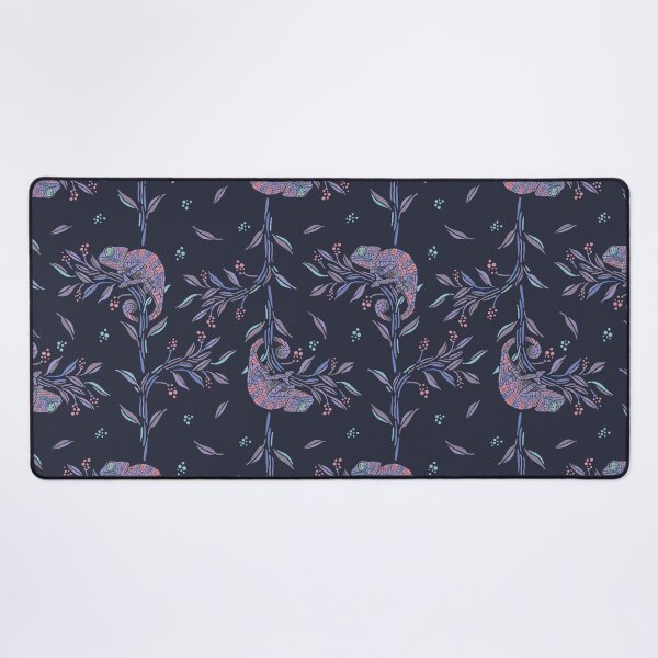 Item preview, Floral-Loving Chameleon 01 [dark purple] designed and sold by Aia UENO design.