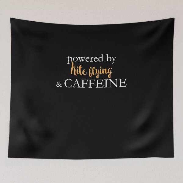 Item preview, Powered By Kite Flying And Caffeine designed and sold by theredteacup.