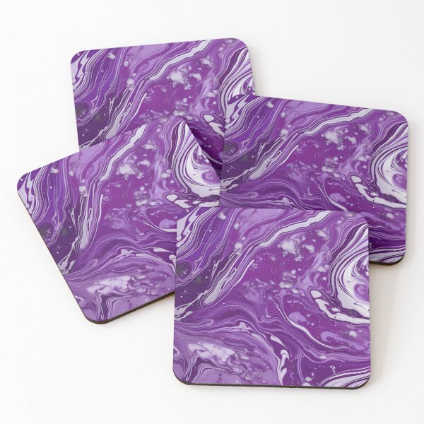 Item preview, Purple & White Marble Symphony #9 designed and sold by BirdsnStuff.