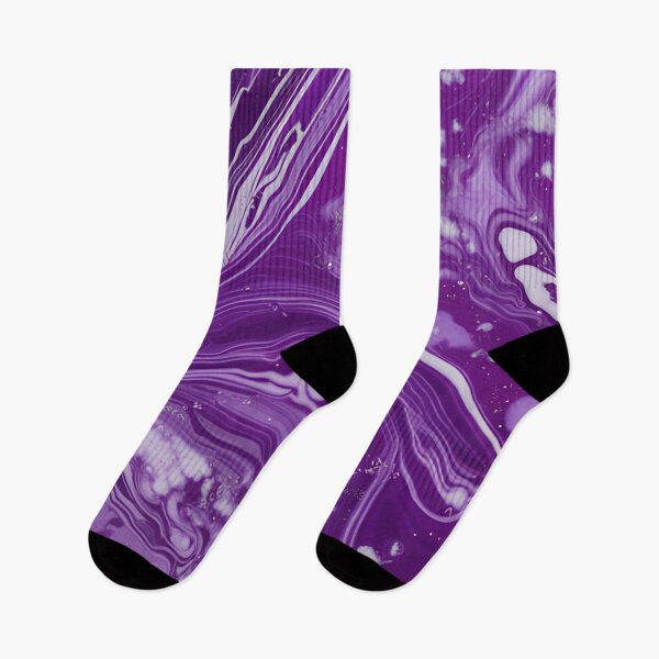 Item preview, Purple & White Marble Symphony #9 designed and sold by BirdsnStuff.
