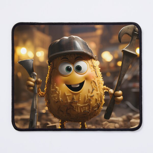 Item preview, funny potato engineer designed and sold by WickyWildLife.