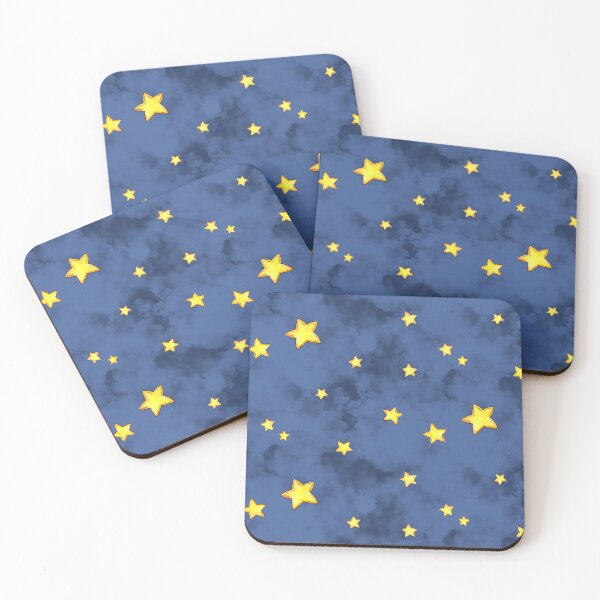 Artikelvorschau, Aquarellsterne auf der Galaxie mit blauem Himmel und dem Weltraum darüber hinaus entworfen und verkauft von Sockstomistic.