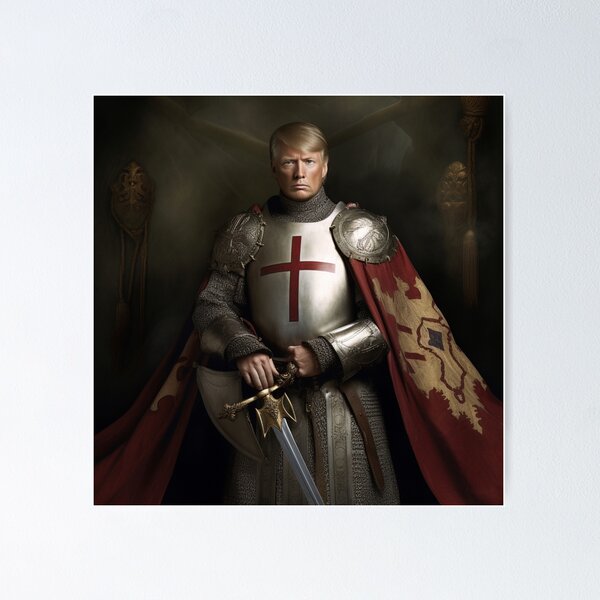 Item preview, Donald Trump as Medieval Knight designed and sold by Demonik-Art.