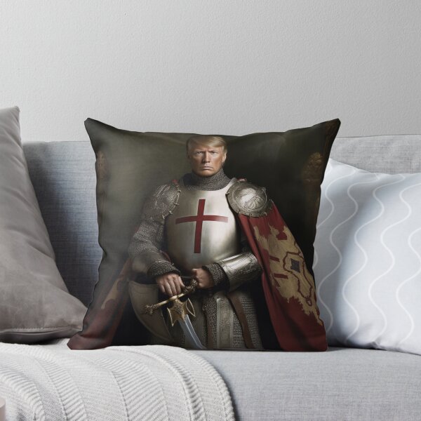 Artikelvorschau, Donald Trump als mittelalterlicher Ritter entworfen und verkauft von Demonik-Art.