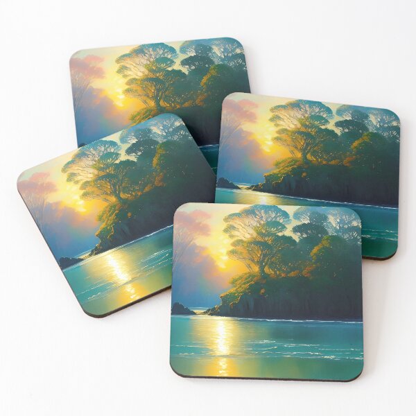 Item preview, Natural Island Painting designed and sold by Electric-Canvas.