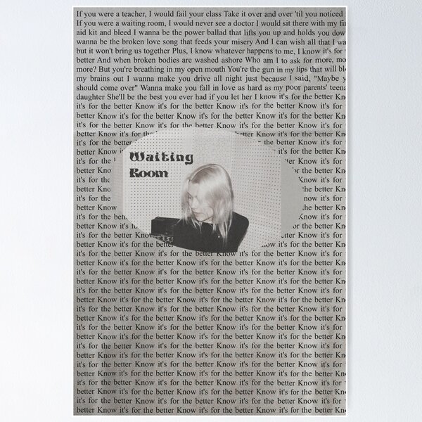 Artikel-Vorschau von Phoebe Bridgers Wartezimmer-Poster, designt und verkauft von ellalbrettt.