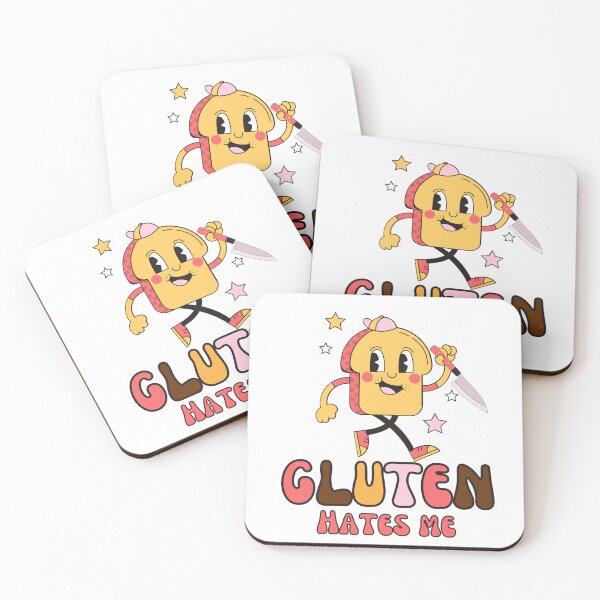 Item preview, Gluten Hates Me Knife (Retro) designed and sold by CeliacAmnesiac.