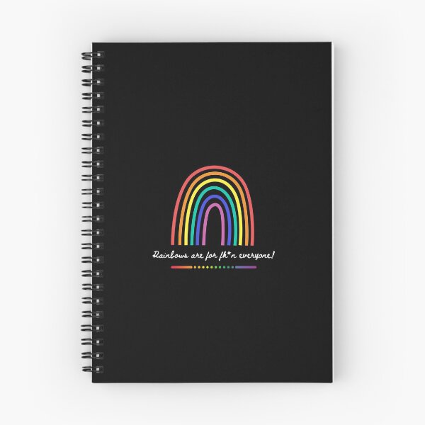 Item preview, Rainbows are for fk*n everyone!  black designed and sold by Sue Catt.