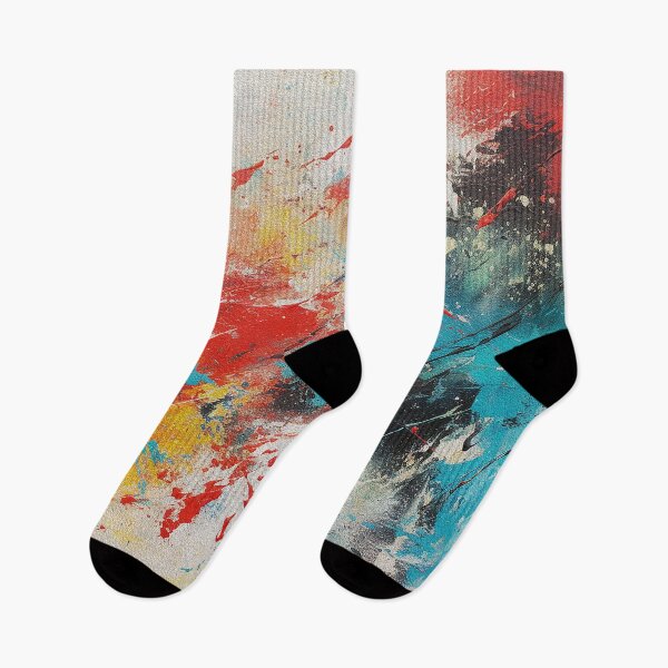 Item preview, Vibrant Abstract Red Blue and Yellow Splatters designed and sold by srgreen.