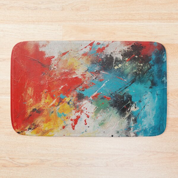 Item preview, Vibrant Abstract Red Blue and Yellow Splatters designed and sold by srgreen.