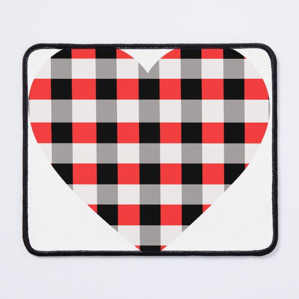 Item preview, Red and Black Plaid Heart designed and sold by Allie Rockhill.