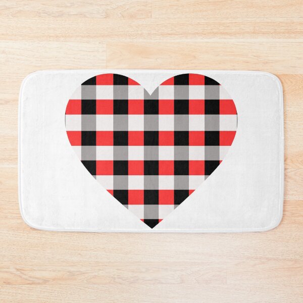 Item preview, Red and Black Plaid Heart designed and sold by Allie Rockhill.