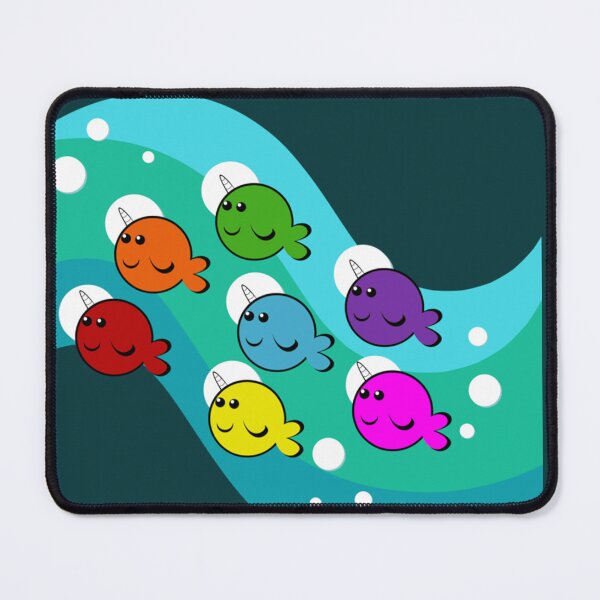 Item preview, Rainbow narwhals   designed and sold by hoiurara.