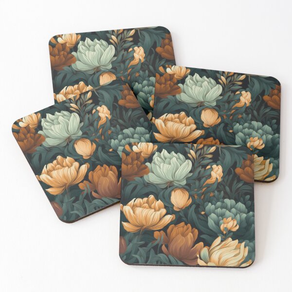Item preview, Floral pattern fall autumn colors flowers  designed and sold by LilyBell6.