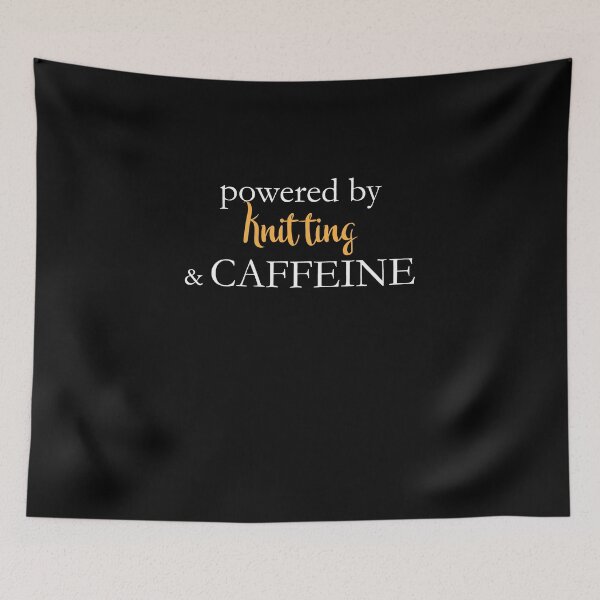 Item preview, Powered By Knitting And Caffeine designed and sold by theredteacup.