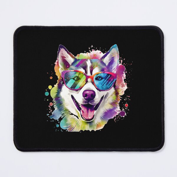 Item preview, Husky Dog With Glasses designed and sold by PETHAVEN20.