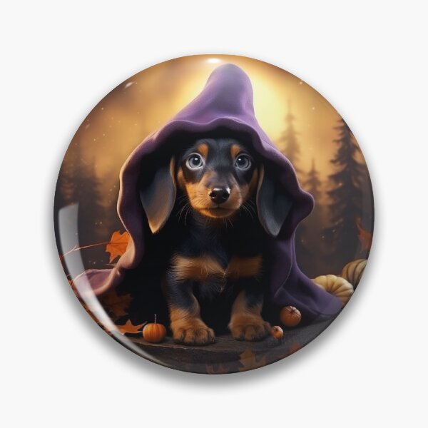 Item preview, Halloween Doberman Puppy | Witch Doberman Pinscher | Doberman Puppy designed and sold by PawsandPages.