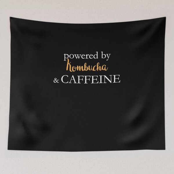Item preview, Powered By Kombucha And Caffeine designed and sold by theredteacup.