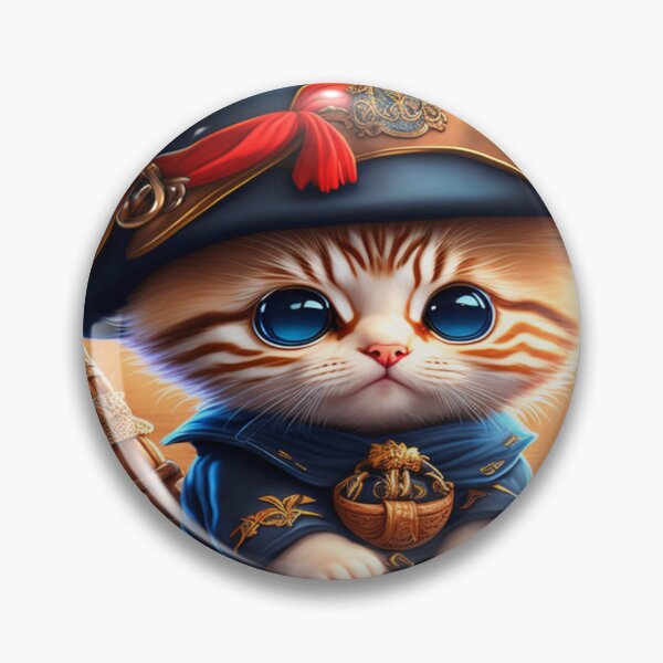 Item preview, The pirate kitty of the wicker ship designed and sold by TodoDecoArt.