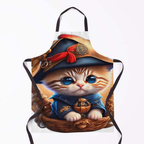 Item preview, The pirate kitty of the wicker ship designed and sold by TodoDecoArt.