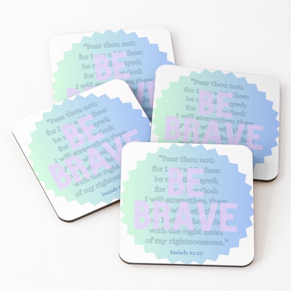Item preview, Be Brave - Isaiah 41:10 designed and sold by BibleStuff.