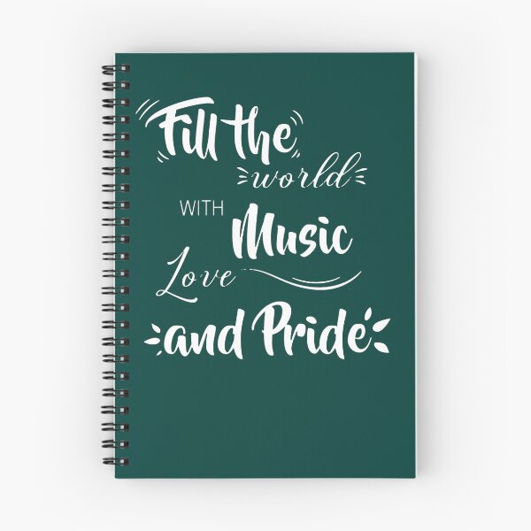 Item preview, Fill the world with music love and pride- Hamiltion musical quote designed and sold by fileslye.