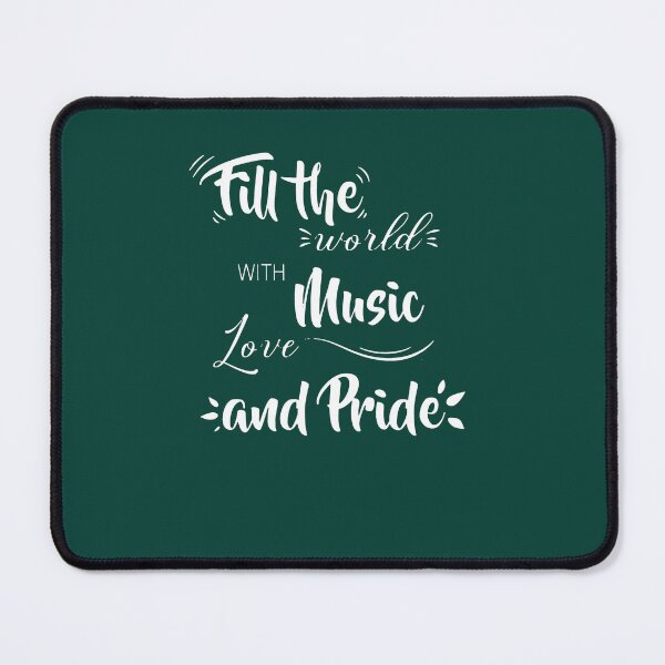 Item preview, Fill the world with music love and pride- Hamiltion musical quote designed and sold by fileslye.