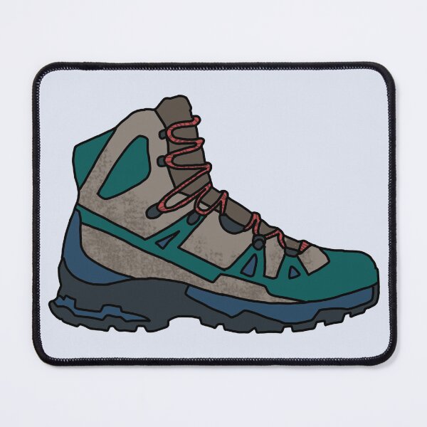 Item preview, Hiking Boot Blue and Green designed and sold by wildernesslove.