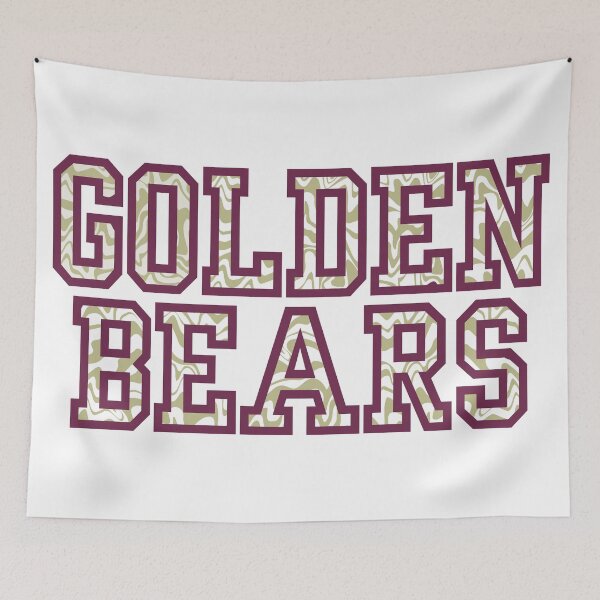 Item preview, Golden bears retro wave pattern designed and sold by Allie Rockhill.
