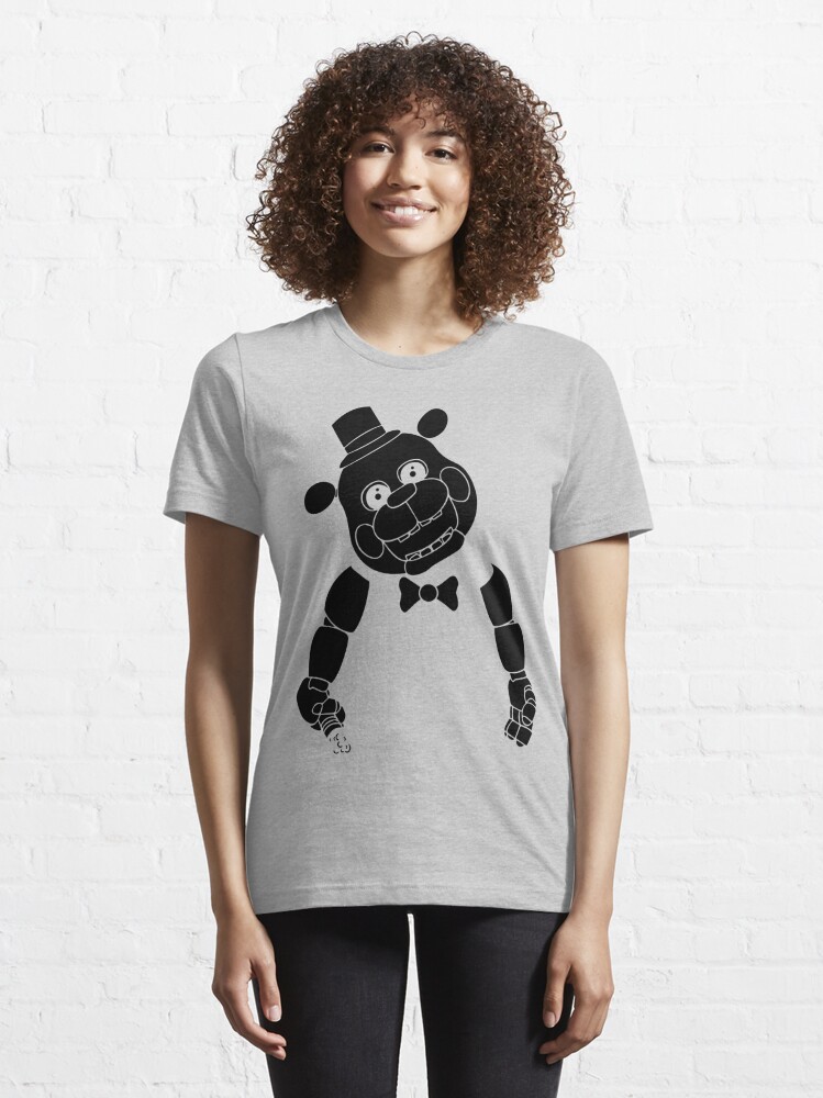 Five Nights at Freddy's Freddy Fazbear Silhouette Tee - Black