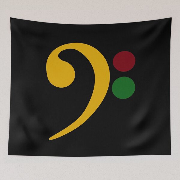 Item preview, Reggae Bass Clef designed and sold by reggaeartgifts.