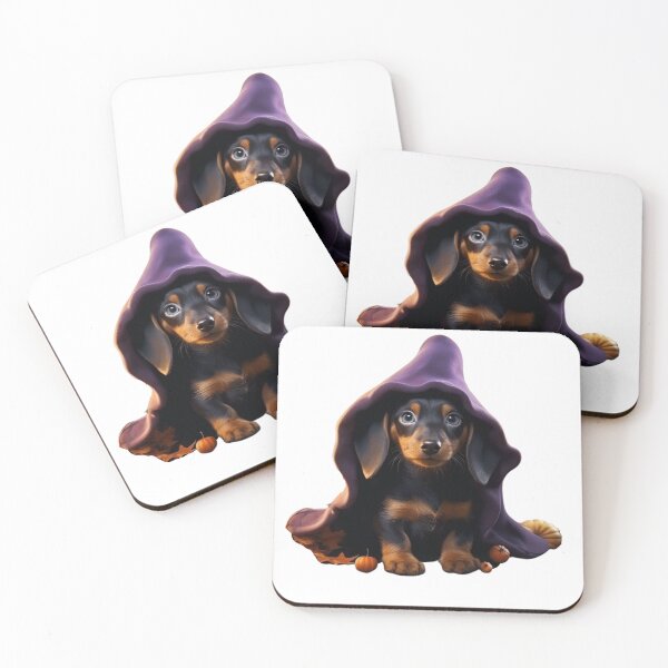Item preview, Halloween Doberman Puppy | Witch Doberman Pinscher | Doberman Puppy designed and sold by PawsandPages.