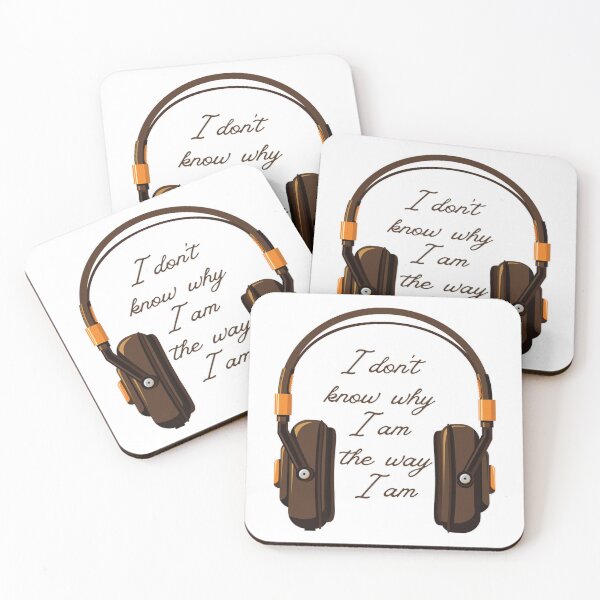 Item preview, Boygenius Not Strong Enough Lyric Headphone Design designed and sold by QuirkyDesignsINC.