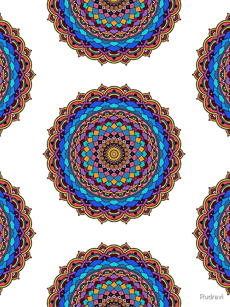 Thumbnail 3 of 3, Scarf, Mandala Pattern designed and sold by Rudravi.