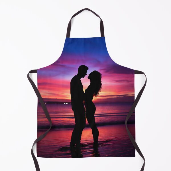 Item preview, Young couple in love hugging on the beach designed and sold by Lamarcy.