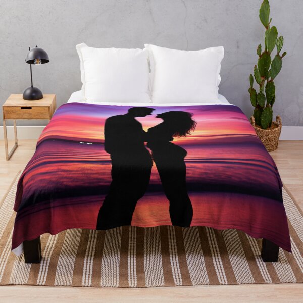 Item preview, Young couple in love hugging on the beach designed and sold by Lamarcy.