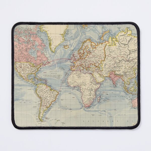 Item preview, Vintage Map of The World (1883) designed and sold by marionkulaa.