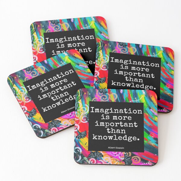 Item preview, Imagination is more important than knowledge designed and sold by Sue Catt.