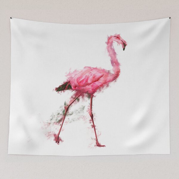 Item preview, Flamingo in White designed and sold by EmmeBi-graphic.