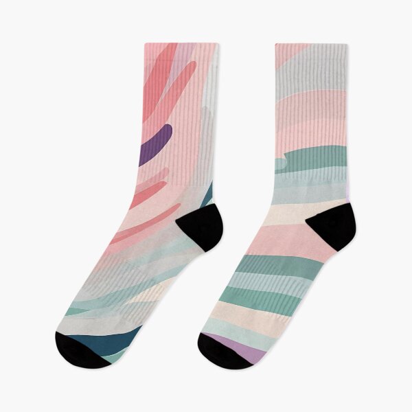 Item preview, Curves Pastel Tones-pattern of curved lines designed and sold by Omarupattern51.