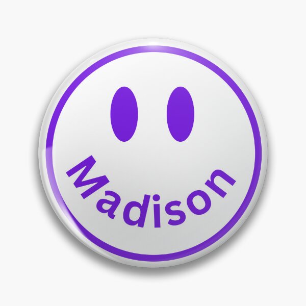 Item preview, White Madison Pin designed and sold by Annabeldewey.