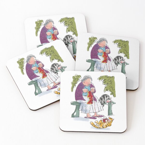 Item preview, Cute Granny with Cats designed and sold by Suibets.