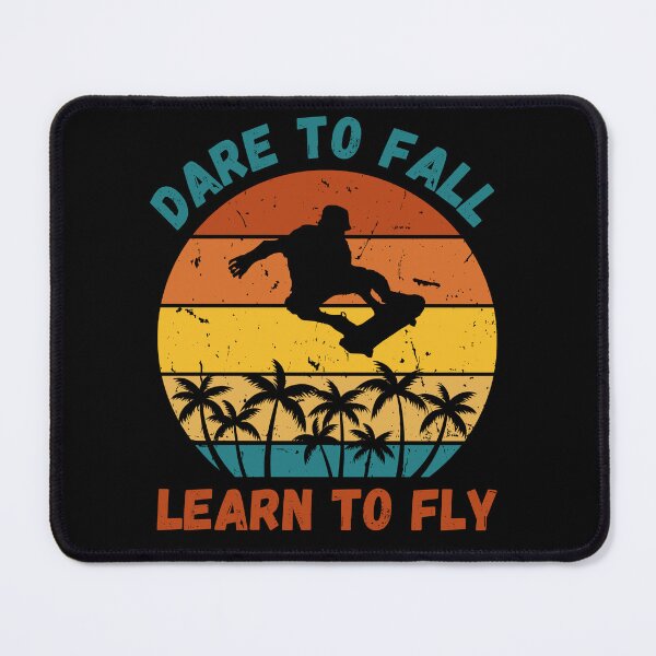 Item preview, Dare To Fall Learn To Fly Retro Skateboarding designed and sold by MatchaBubbleTee.
