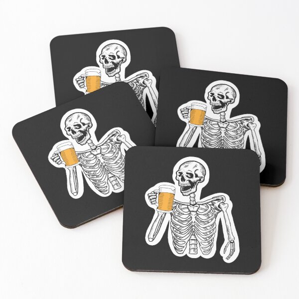 Item preview, Boozy Skeleton designed and sold by ChickenTeell.