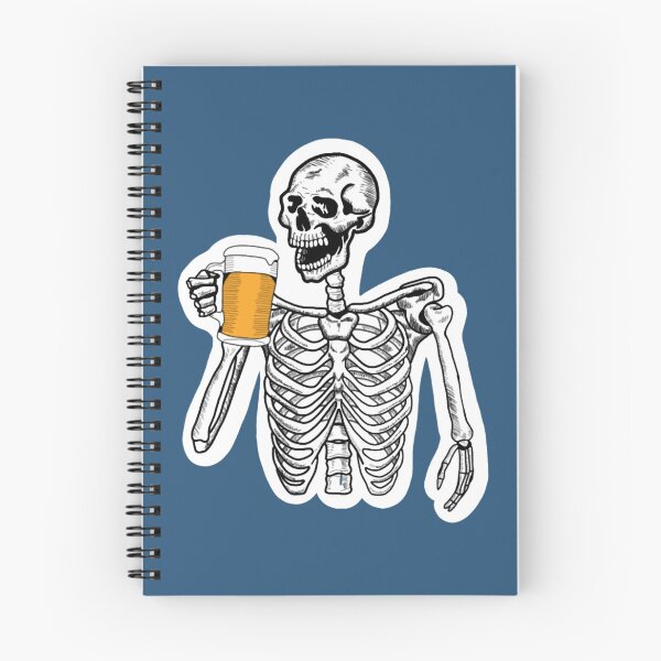 Item preview, Boozy Skeleton designed and sold by ChickenTeell.