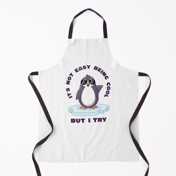 Item preview, It's not easy being cool penguin (on light colors) designed and sold by messy-nessie.