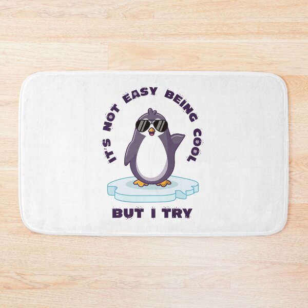 Item preview, It's not easy being cool penguin (on light colors) designed and sold by messy-nessie.