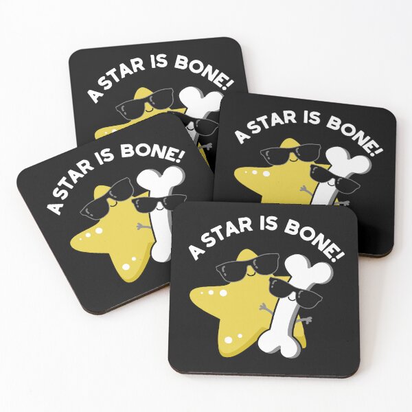 Item preview, A Star Is Bone Funny Movie Title Puns (Dark BG) designed and sold by punnybone.