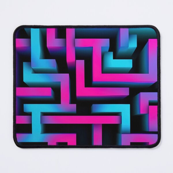 Item preview, Vibrant Neon Maze Pattern designed and sold by Lamarcy.