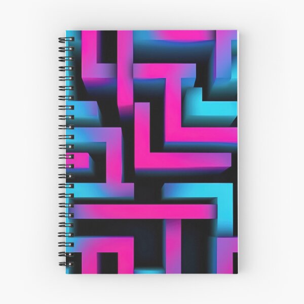 Item preview, Vibrant Neon Maze Pattern designed and sold by Lamarcy.